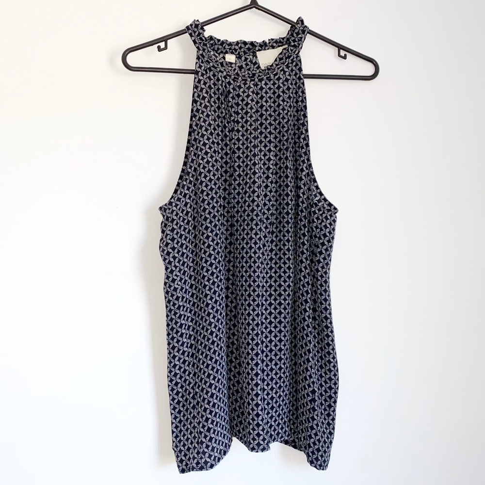 Silk Halter Neck Black Top by Cynthia Rowley